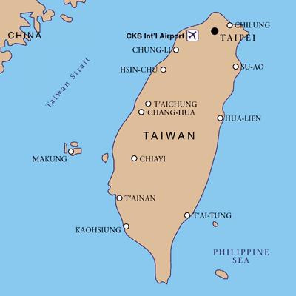Taiwan international airport karta
