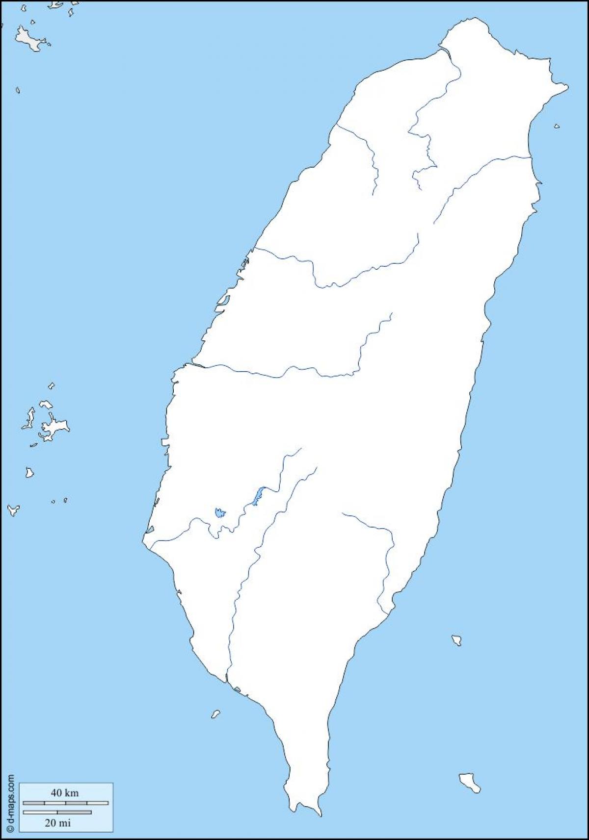 Karta över Taiwan översikt