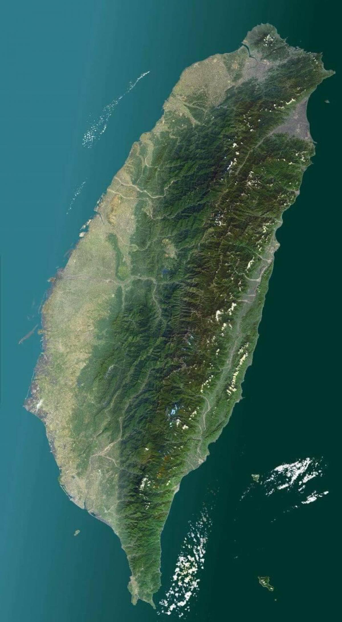 Karta över Taiwan satellit -