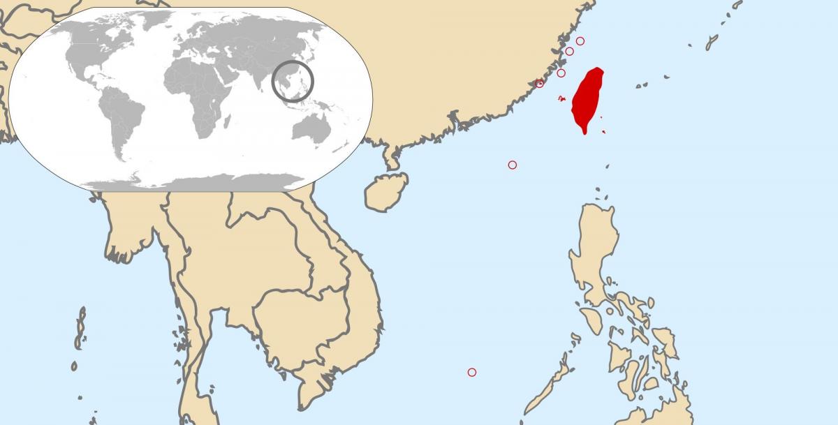 Taiwan globala kartan