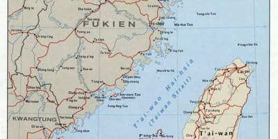 Karta över taiwansundet