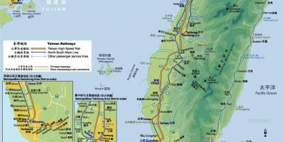 Taiwan tåg karta