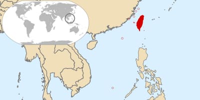 Taiwan globala kartan
